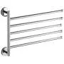 Estrend Swivel Towel Rack Heavy Duty Brass Wall Mounted Swing Towel Bar Holder for Bathroom 5-Arm
