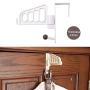 BihYen- Door Back Clothing Hanger Living Room Bedroom Hook Clothes Ship - Bag Hook Wall Rack Peg Holder Door Cabinet & Cap Hook Hook Hang Hanger Hook Cute Cap Coat Hat Metal