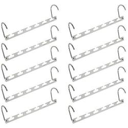 Edego 20Pcs Wonder Metal Magic Hanger Clothes Closet Organizer Hook Space Saver Saving