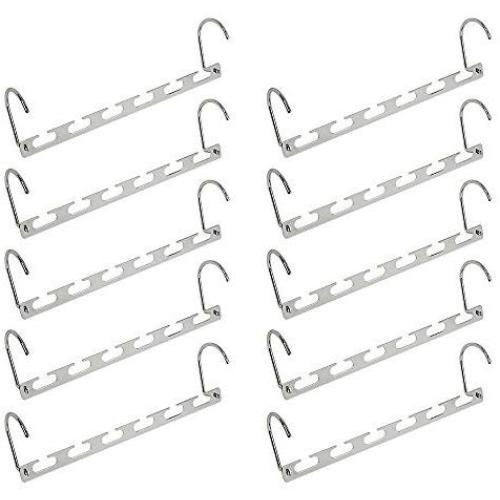 Edego 20Pcs Wonder Metal Magic Hanger Clothes Closet Organizer Hook Space Saver Saving