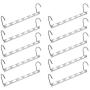 Edego 20Pcs Wonder Metal Magic Hanger Clothes Closet Organizer Hook Space Saver Saving
