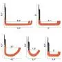 Garage Hooks Steel Utility Double Hooks Heavy Duty Garage Storage Hooks Hangers U Hooks Garage Tool Storage Organizer for Organizing Power Tools, Ladders, Bulk items, Bikes, Ropes,8packs