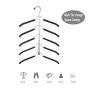 YUREN Friction Blouse Tree Hangers Coat Hangers Organizer -- 5 layers coats hanger (pack of 3)