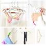 ZZYQ Plastic Hangers,Space Saving Clothes Hangers, Blouses and Pants, Shirts, Ties, Scarves and Sweaters, 20pcs,Orange