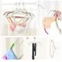 ZZYQ Plastic Hangers,Space Saving Clothes Hangers, Blouses and Pants, Shirts, Ties, Scarves and Sweaters, 20pcs,Orange