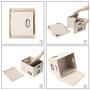 Superjare Updated File Boxes for Hanging Files, Set of 2, Storage Office Boxes with 60 lbs Weight Capacity, Durable MDF Board & Linen Fabric, File Storage Organizer for Letter/Legal - Cream