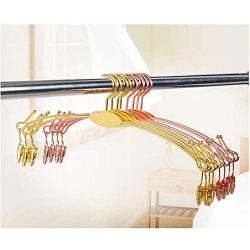 Underwear Hangers Metal Bra Clips Socks Panty Racks Home Drying Clothes Hanger with Clips 10pcs Random Color