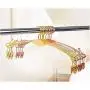 Underwear Hangers Metal Bra Clips Socks Panty Racks Home Drying Clothes Hanger with Clips 10pcs Random Color Underwear Hangers Metal Bra Clips Socks Panty Racks Home Drying Clothes Hanger with Clips 10pcs Random Color