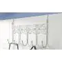 Wowlife Over The Door 5 Hook Rack - Decorative Hanger for Hanging Your Clothes - Coat - Hat Belt - Purse - and More - Stylish Organizer for Your Home or Office (White) Wowlife Over The Door 5 Hook Rack - Decorative Hanger for Hanging Your Clothes - Coat - Hat Belt - Purse - and More - Stylish Organizer for Your Home or Office (White)