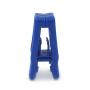 Plastic Slim-line Finger Clip Black Hanger Clips (60, Blue)