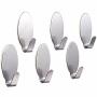 Kanzd 6 Self Adhesive Metal Hook Strong Stick On Wall Hanging Bathroom Kitchen Hanger Coat Hooks