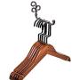 LEE House 4 Piece Wall Mounted Clothes Hanger Hanging Cup Rack Space Saver for Closet Organizer,Bathroom,Bedroom,Kitchen (Bronze)