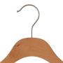 NAHANCO SL70017WB20 17" Slim Line Space Saving Wooden Suit Hanger with Pant Bar (Pack of 20) Natural