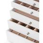SONGMICS Jewelry Box, 8-Layer Large Jewelry Case, Ideal for Necklaces, Earrings, Sunglasses, Bracelets, Watches, White UJBC11WT