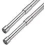 YYLLGAN Stainless Steel Thickening Wardrobe Telescopic Rod, Wardrobe Clothes Rail, Clothes Hanger Pole, Thick Flange Seat, Suitable for Wooden Wardrobe Modern Decorative Rod (Size : 85-155cm)