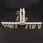 Alinory Clothes Hanger,Folding Windproof 36 Clips Clothes Underwear Socks Hanger Hanging Drying Rack for Home(Brown)