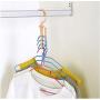 10PC Random Color Hangers for Clothes Windproof Hanger Fixed Holder Buckle Household Anti-Slip Clothes Hanger Plastic 5 Circle Hanger Decoration