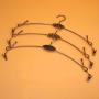 Cabilock Clothes Hanger 10pcs Metal Hanger Non-Slip Underwear Rack Underpants Clips for Shop Clothing Store(Random Color)
