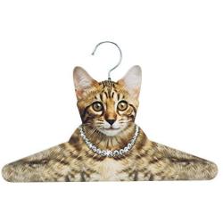 The Paragon Cat Hanger - Closet Organizer for Cat Lovers, Photo-Realistic Kitten Clothes Hanger