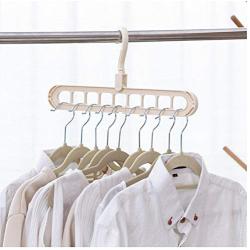 Clothes Coat Hanger Organizer Multi-Port Support Baby Clothes Drying Racks Plastic Scarf cabide Storage Rack Hangers for Clothes 10pcs Random Color