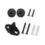 SMARTSTANDARD Sliding Barn Door Hardware Hangers 2pcs (Black) (Arrow New Shape Hangers)