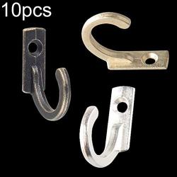 aXXcssqw9b Self Strong Adhesive Hook - 10Pcs Vintage Single Mini Holder Wall Door Cabinet Hanger Clothes Towel Organizer Gold