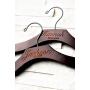 Personalized, Engraved Contour Wedding Hanger by Left Coast Original