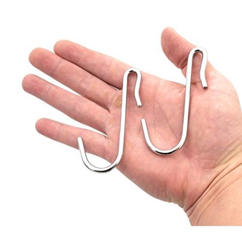 eeZe Rack ST-JH-01 304 Stainless Steel Heavy Duty S Hooks S Shaped Hooks Hangers (20-pack, 304 Stainless) eeZe Rack ST-JH-01 304 Stainless Steel Heavy Duty S Hooks S Shaped Hooks Hangers (20-pack, 304 Stainless)