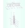 Outgeek Clothes Hanger, Multifunctional Foldable Space Saving Creative Hangers Portable Travel Hanger