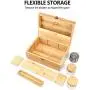 Pike & Pine Handmade Large Stash Boxes Combo - Storage For Herbs and Accessories | 100% Bamboo w/Natural Finish | Includes Grinder + 2 Stash Jars | Discrete Design, Lockable, and Removable Dividers Pike & Pine Handmade Large Stash Boxes Combo - Storage For Herbs and Accessories | 100% Bamboo w/Natural Finish | Includes Grinder + 2 Stash Jars | Discrete Design, Lockable, and Removable Dividers