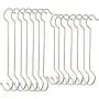 Maydahui 14PCS Extra Long S Shaped Hooks(7PCS 16 inch+7PCS 12 inch) Plant Hanging Hooks Stainless Steel Silver Hanger for Kitchenware Pergola Bird Feeder Flower Basket Indoor Outdoor Uses