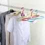EvaroFly Multipurpose Drying Quickly Folding Hanger, Plastic No Trace Rotatable Clothes Hanger, Wet and Dry Dual Use -Yellow 10 Pcs