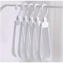 Creativity Magic Clothes Hanger Stand Broad Shoulders Plastic Fold Organizer 10pcs