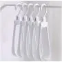 Creativity Magic Clothes Hanger Stand Broad Shoulders Plastic Fold Organizer 10pcs