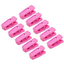 JETEHO 30Pcs Plastic Baby Hanger Clips, Slim-line Finger Clips Set for Clothes Hanger or Velvet Hanger (Pink)