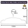 BabyGaga Premium Baby Hangers (Pack of 20), Space Saving Ultra Thin Kids Hangers, Non-Slip Heavy Duty Metal Children Hangers, Cute Nursery Hangers, For Infant, Baby, Toddler, and Children Clothes
