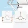 SAASNY Plastic Hangers,10 Brown 46cm Plastic All Purpose Clothes Garment Coat Hangers Space Saving with Non-Slip Trouser Bar and Tie Rack Ideal for Home and Shops - Space Saving Solution SAASNY Plastic Hangers,10 Brown 46cm Plastic All Purpose Clothes Garment Coat Hangers Space Saving with Non-Slip Trouser Bar and Tie Rack Ideal for Home and Shops - Space Saving Solution