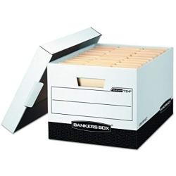 Bankers Boxes R-KIVE Heavy-Duty Storage Boxes, FastFod, Lift-Off Lid, Letter/Legal, Case of 12 (00724)