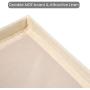 Superjare Updated File Boxes for Hanging Files, Set of 2, Storage Office Boxes with 60 lbs Weight Capacity, Durable MDF Board & Linen Fabric, File Storage Organizer for Letter/Legal - Cream