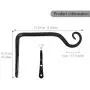 ONEPENG 6-Inch Hanging Plant Hook,Wall Hook Hanging Plant Bracket, Decorative Straight Plant Hanger for Bird Feeders, Planters, Lanterns, Wind Chimes, Plant Hanger Outdoor(2 Pack, Black) ONEPENG 6-Inch Hanging Plant Hook,Wall Hook Hanging Plant Bracket, Decorative Straight Plant Hanger for Bird Feeders, Planters, Lanterns, Wind Chimes, Plant Hanger Outdoor(2 Pack, Black)