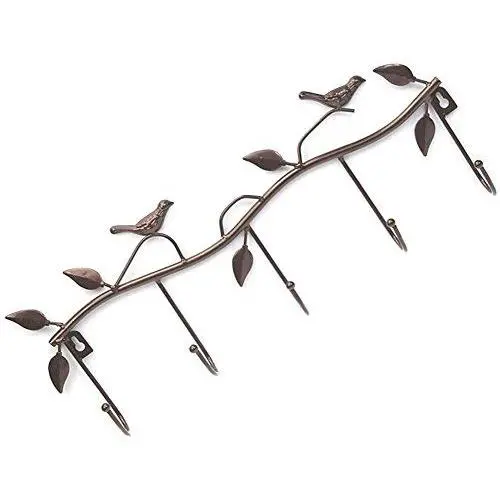 Stylish Rack Multi-Purpose European Bird Style Wall Mount Decorative Hanger Organizer Holder for Hanging Your Clothes Coat Hat Belt for Home Office with 5 Coat Hooks (Brown,Bird) Stylish Rack Multi-Purpose European Bird Style Wall Mount Decorative Hanger Organizer Holder for Hanging Your Clothes Coat Hat Belt for Home Office with 5 Coat Hooks (Brown,Bird)