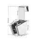 UMIRIO Removable Handheld Bidet Sprayer Holder Hanger Shower Head Holder Toilet Stainless Steel Wall Mount Hanging Bracket Hook Holder Mounted on Toilet Tank Bathroom Spray Attachment Chrome
