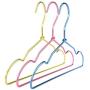 10pcs Random Color Pink Blue Fancy Aluminum Metal Clothes Hangers for Kids, Space Saving Cute Dress Shirts Coats Hanger for Children