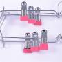 Pants Hangers 6 in 1 Folding Adjustable Rack for Closet Organization Multi-Purpose Non-Slip Space Saving Storage Stackable Closet Organizer(Pack of 2/5)