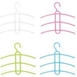 Multi Layers Clothes Hanger Fishbone Type Clothing Towel Storage Rack Closet Wardrobe Space Saver Hanging Rack,Pink,38.5 x 36 cm