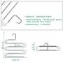 WAOU 2 Pack Multi-Storey Pants Hangers Closet Storage Organizer for Pants Jeans Scarf Hanging, Stainless Steel S-Shape 5 Layer Clothes Hangers for Space Saving Storage (13.5 x 14.9ins) (2-Pieces)