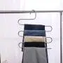 DGSD 5 Pack,S-Shape Multi-Purpose Hangers,5 Layers Pants Clothes Rack for Closet Organization Space Saving - for Trousers,Tie,Scarf DGSD 5 Pack,S-Shape Multi-Purpose Hangers,5 Layers Pants Clothes Rack for Closet Organization Space Saving - for Trousers,Tie,Scarf