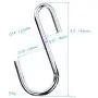 12 Pack 2.4'' Heavy Duty (22lbs Max) S Shaped Hooks Hanging Hangers Hooks for Kitchen, Bathroom, Bedroom and Office(Pan,Pot,Coat,Bag,Plants)(Black) 12 Pack 2.4'' Heavy Duty (22lbs Max) S Shaped Hooks Hanging Hangers Hooks for Kitchen, Bathroom, Bedroom and Office(Pan,Pot,Coat,Bag,Plants)(Black)