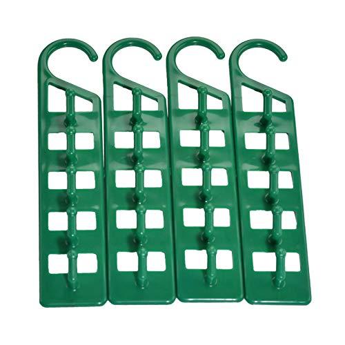 Home-X Set of 4 Space Saving Hanger Holders, Creates Extra Storage Space