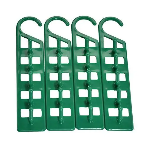 Home-X Set of 4 Space Saving Hanger Holders, Creates Extra Storage Space